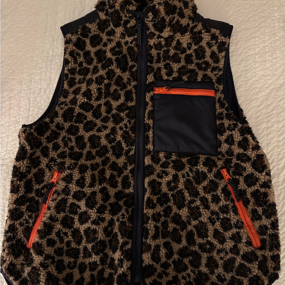 Boden Truro Borg Vest Leopard